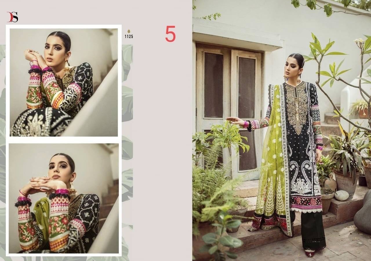 DEEPSY SUITS MARYAM HUSSAIN EMBROIDERED COLLECTION 1125 PAKISTANI SUITS SUPPLIER SINGALE