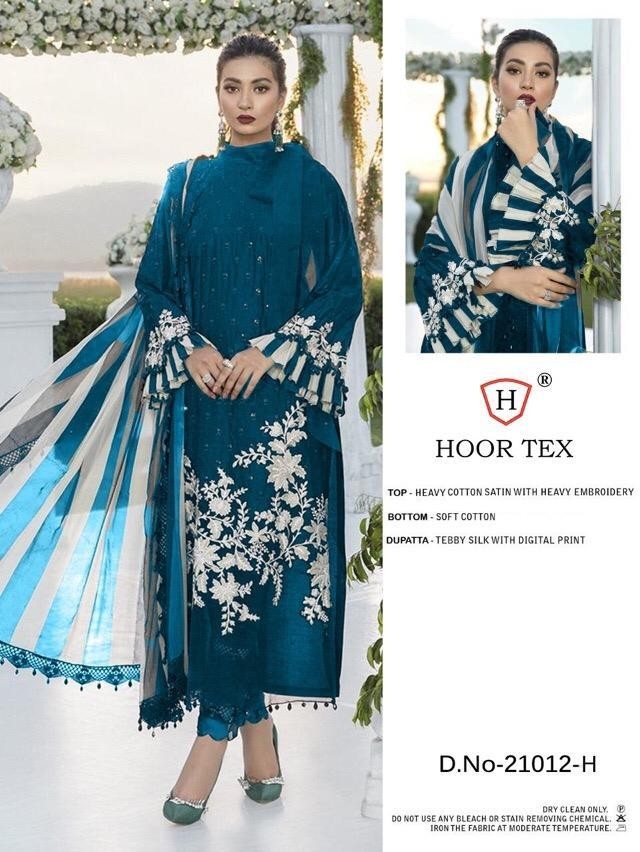 HOOR TEX 21012-H PAKISTANI SUITS SUPLIER IN INDIA