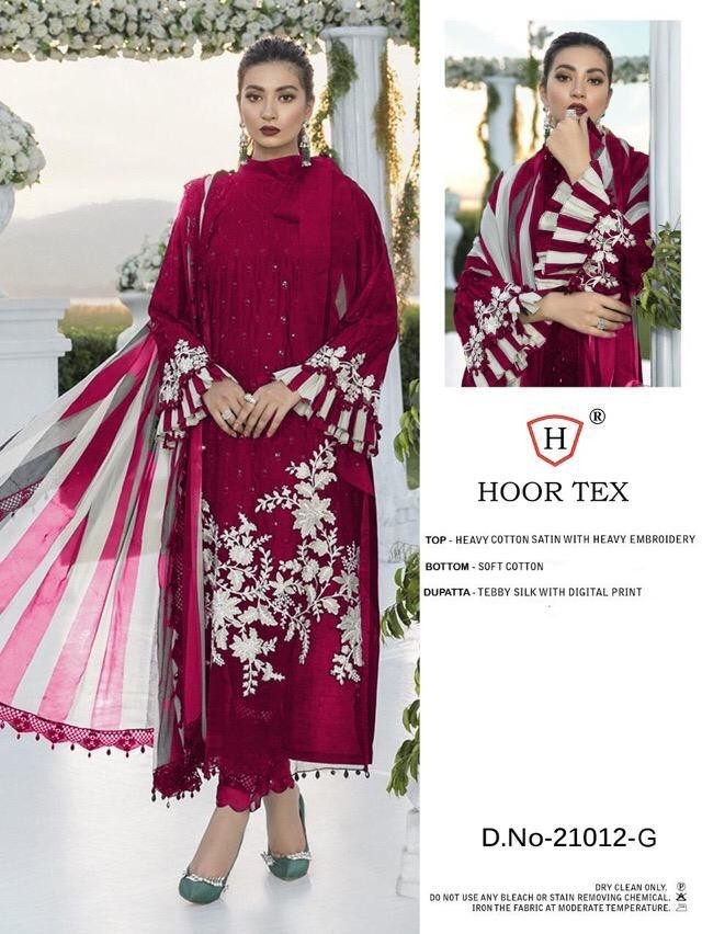 HOOR TEX 21012-G PAKISTANI SUITS SUPLIER IN INDIA