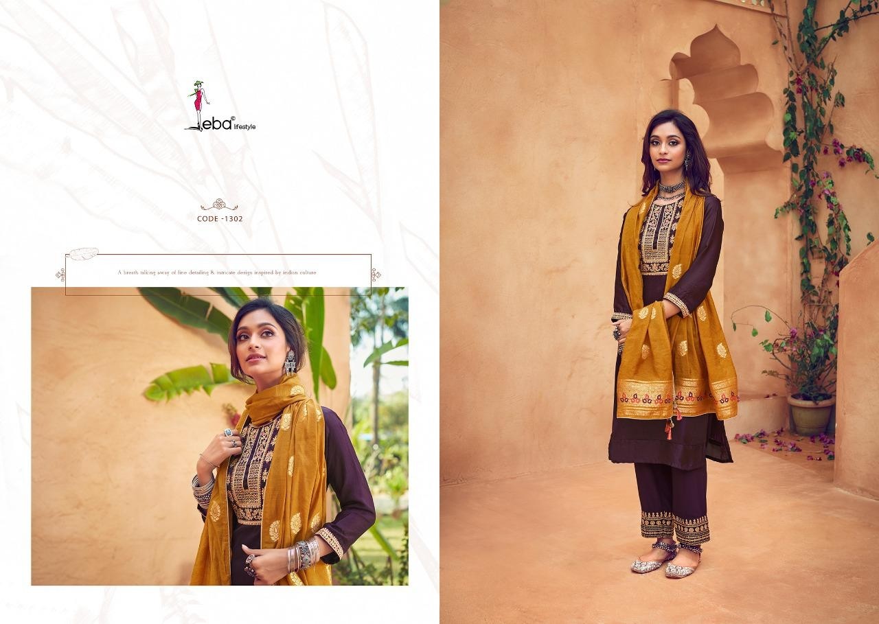 EBA LIFESTYLE NOREEN 1302 PAKISTANI SUITS BEST PRICE COLLECTION