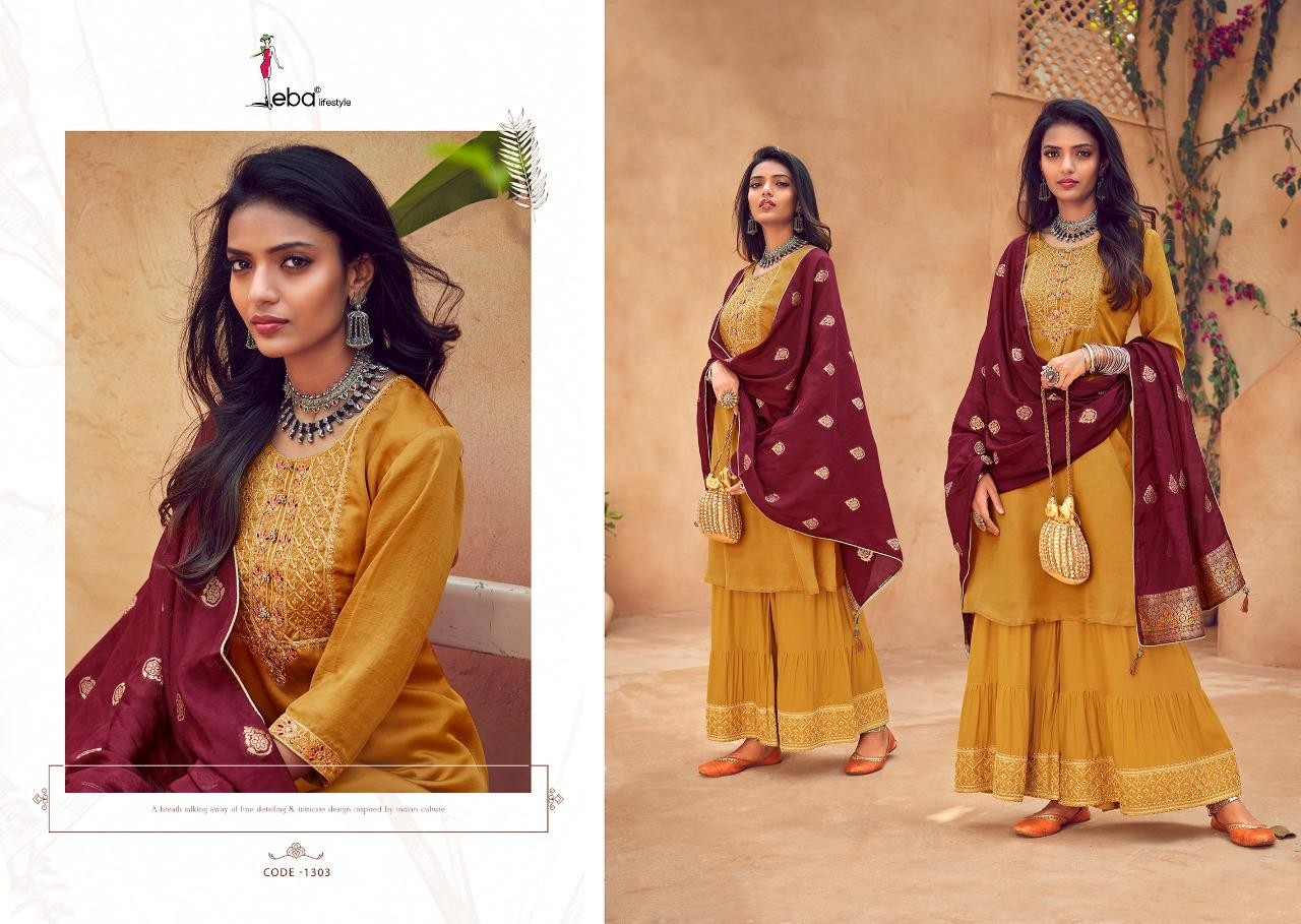 EBA LIFESTYLE NOREEN 1303 PAKISTANI SUITS BEST PRICE COLLECTION