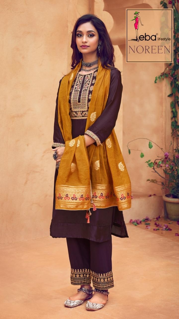 EBA LIFESTYLE NOREEN 1302 PAKISTANI SUITS BEST PRICE COLLECTION