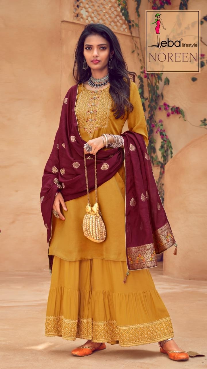 EBA LIFESTYLE NOREEN 1303 PAKISTANI SUITS BEST PRICE COLLECTION