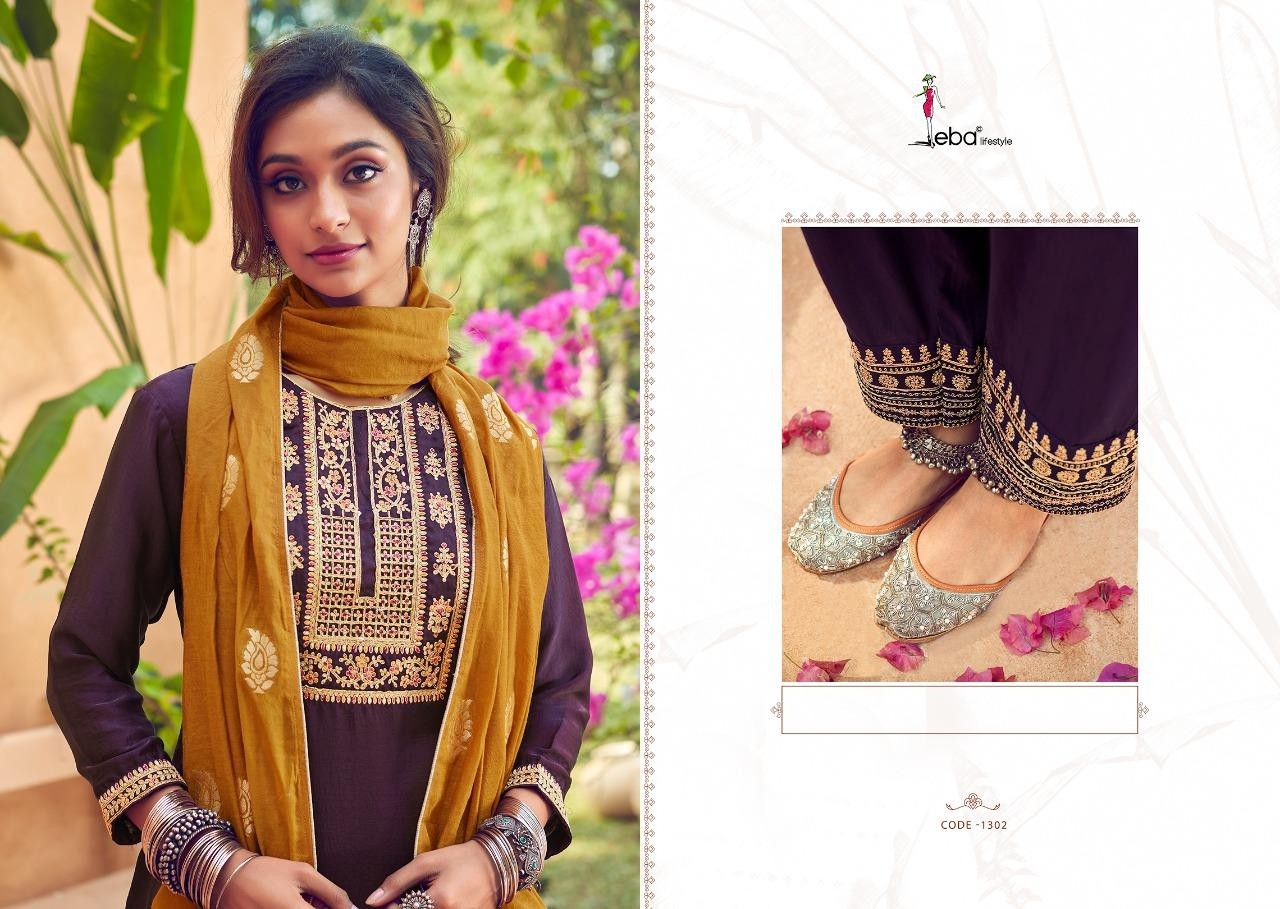 EBA LIFESTYLE NOREEN 1302 PAKISTANI SUITS BEST PRICE COLLECTION