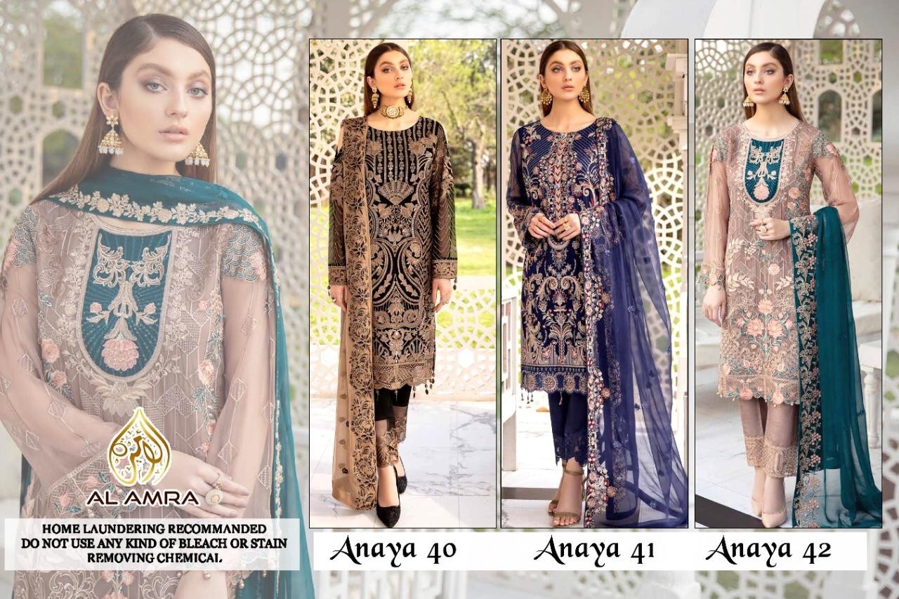 AL AMRA ANAYA ZF-41 WHOLESALE SALWAR KAMEZ IN INDIA