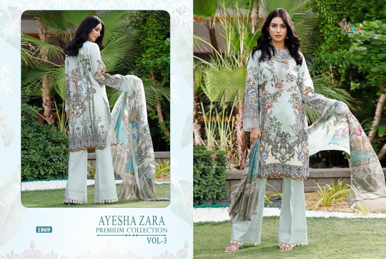 SHREE FABS AYESHA ZARA PREMIUM COLLECTION VOL-3 1869 SALWAR KAMEZ BEST PRICE