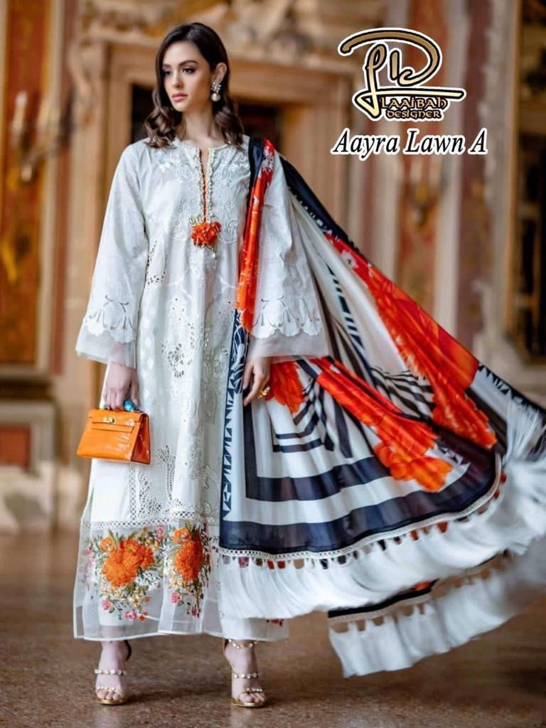 LAAIBAH DESIGNER AAYRA LAWN A PAKISTANI SUITS MANUFECTURE
