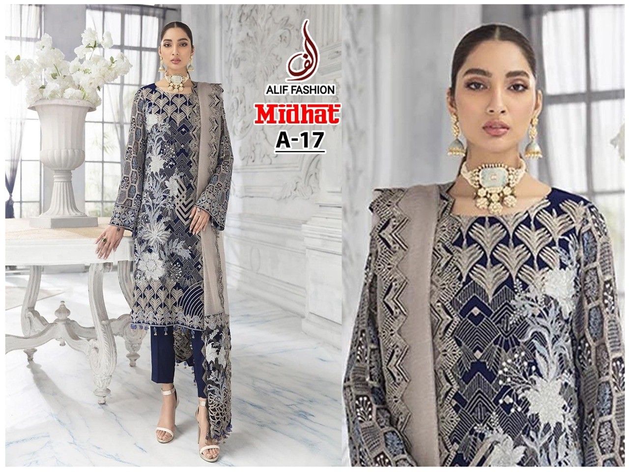 ALIF FASHION MIDHAT A-17 PUBLIC DEMANDED SUITS