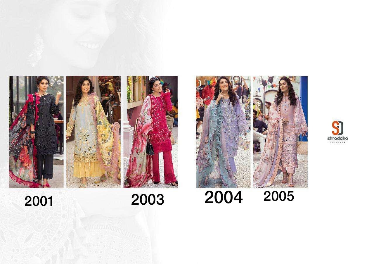 SHRADDHA DESIGNER CHARIZMA VOL-5 2004 WHOLESALE PAKISTANI SUITS DEALER