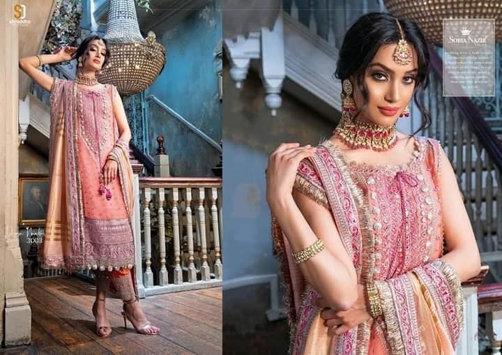 SHRADDHA DESIGNER SOBIA NAZIR 3003 SATOON BOTTOM BEST PRICE