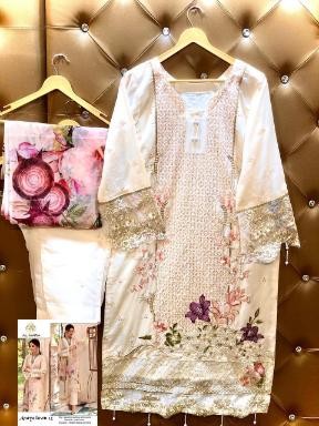 AL AMRA ZF ANAYA LAWN-14 CHIKKANKARI COLLECTTION SALWAR KAMEEZ WHOLESALE