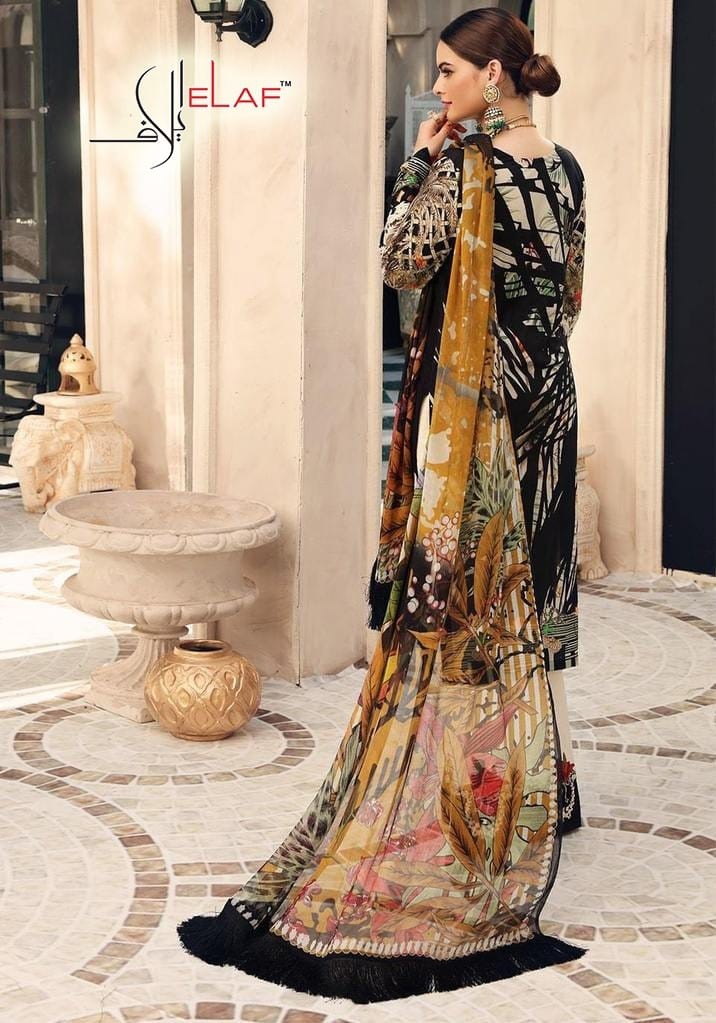 ELAF GALAXY FAB MEHER LAWN EMBROIDERY WITH DIGITAL PRINT COLLECTION SALWAR KAMEZ