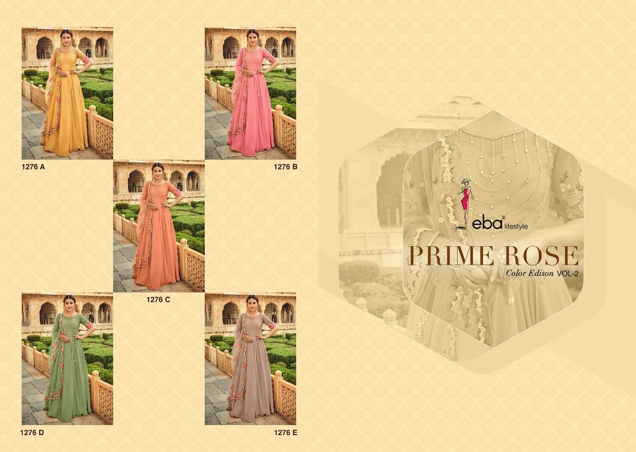EBA LIFESTYLE PRIME ROSE VOL-2 1276-D WHOLESALER PAKISTANI SALWAR KAMEZ