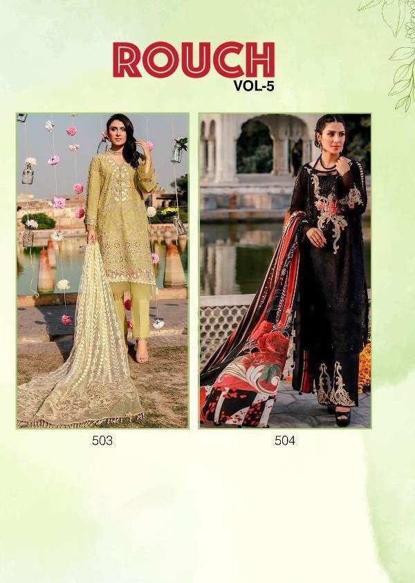SANIYA TRENDZ ROUCH VOL-5 501 TO 504 DIGITAL PRINTED SUITS