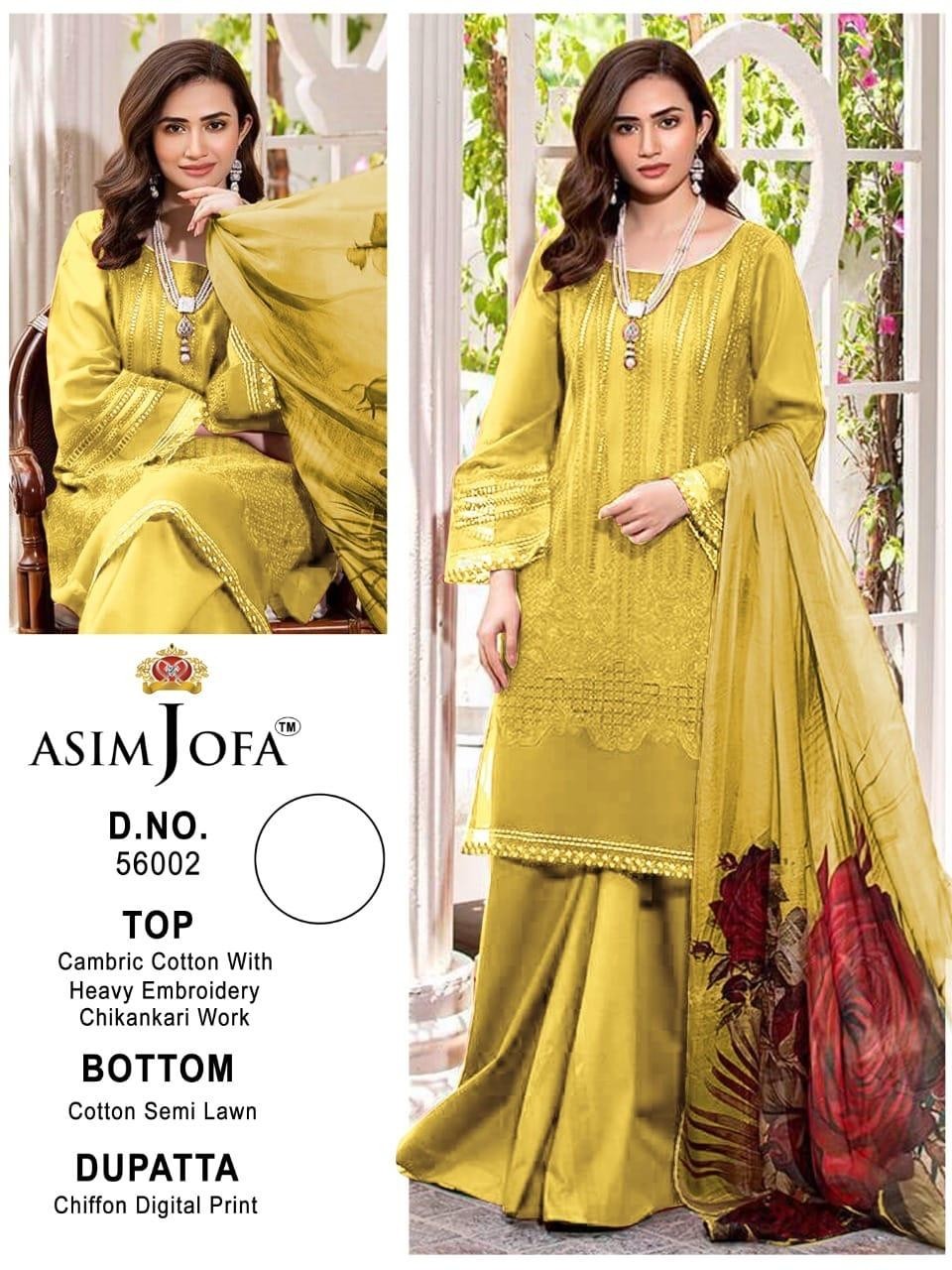 ASIM JOFA 56002 YELLOW HIT COLLECTTION PAKISTANI SUIT