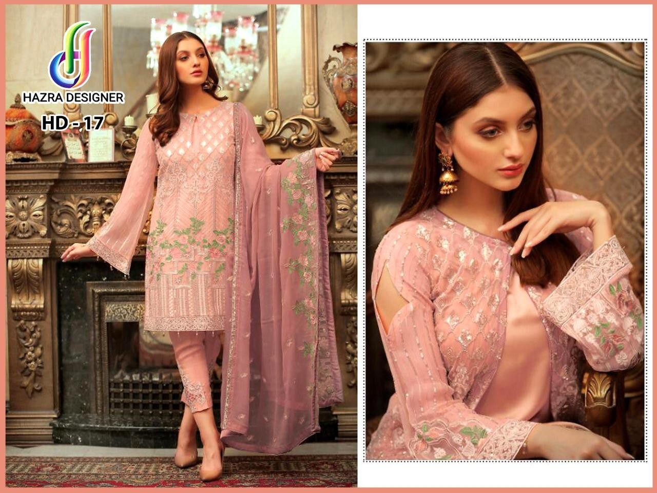 HAZRA DESIGNER HD 17 A SALWAR KAMEZ BEST DEALER SURAT