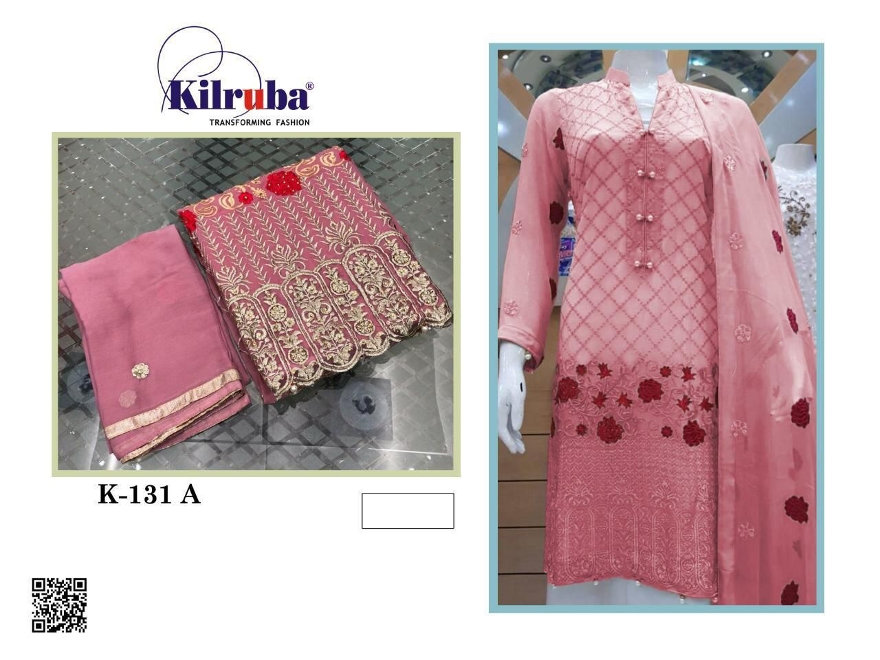 KILRUBA K-131 A INCLUDING SLEEVES SALWAR KAMEZ SURAT