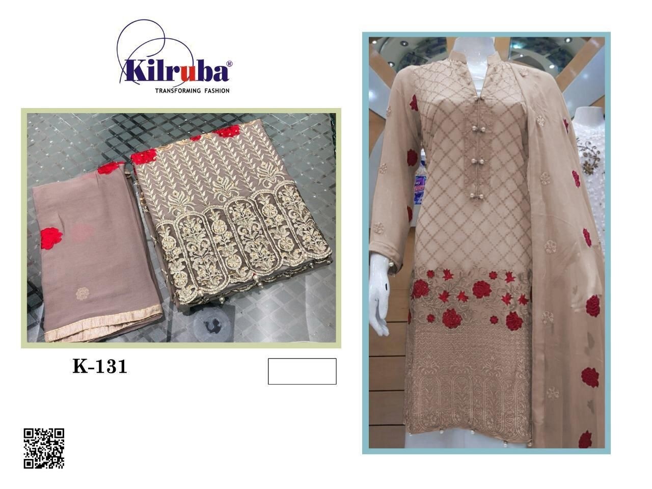 KILRUBA K-131 INCLUDING SLEEVES SALWAR KAMEZ SURAT