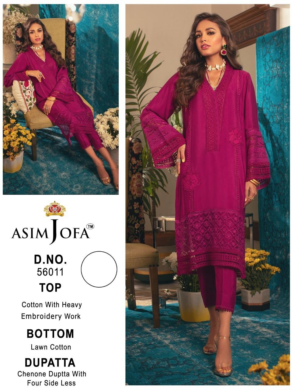 ASIM JOFA 56011 HIT COLLECTION SALWAR KAMEZ SURAT