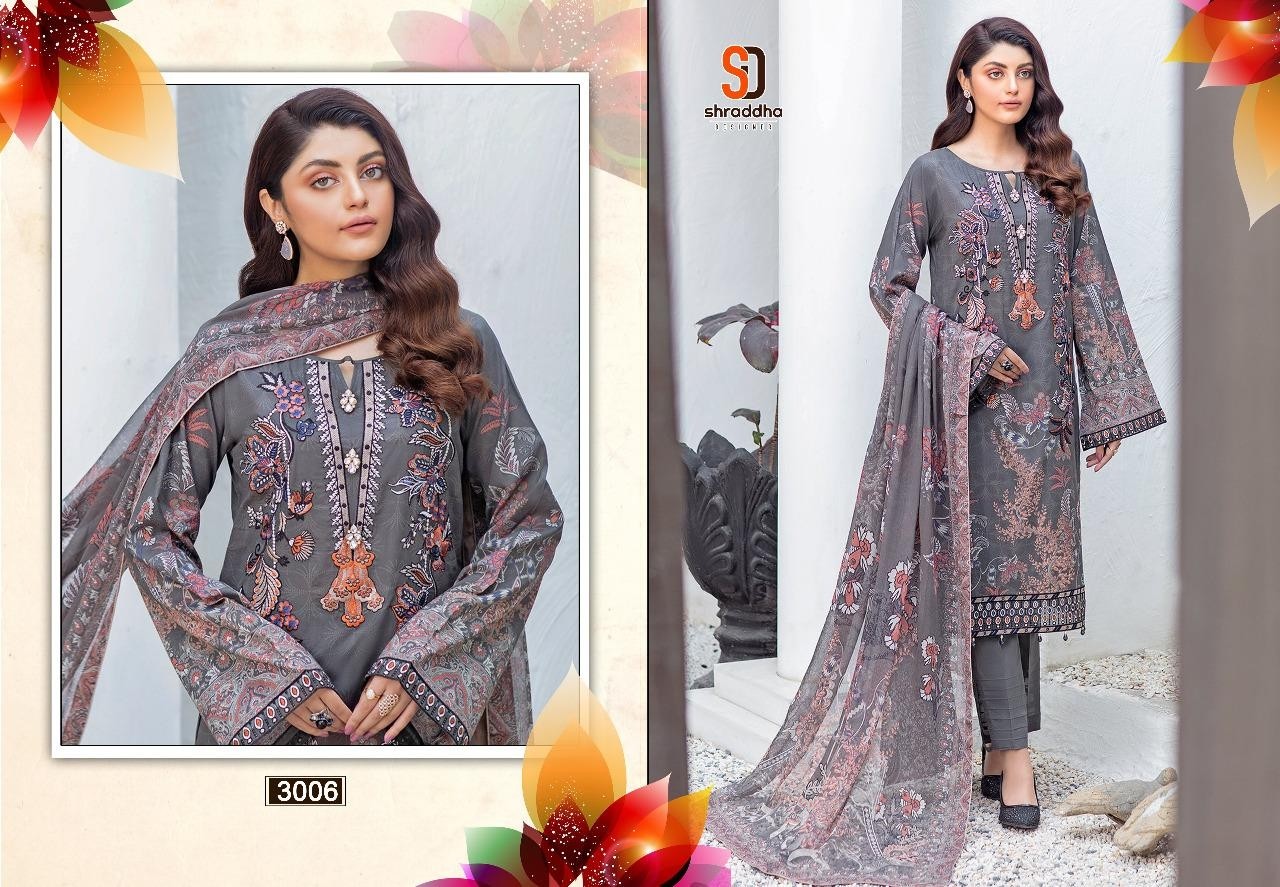 SHRADDHA DESIGNER MARJJAN VOL-3 3006 SALWAR KAMEZ READY STOCK