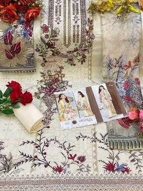 SHREE FABS CHEVRON LUXURY LAWN COLLECTION VOL-3 1881 TO 1888 PRINTED SUITS SURAT