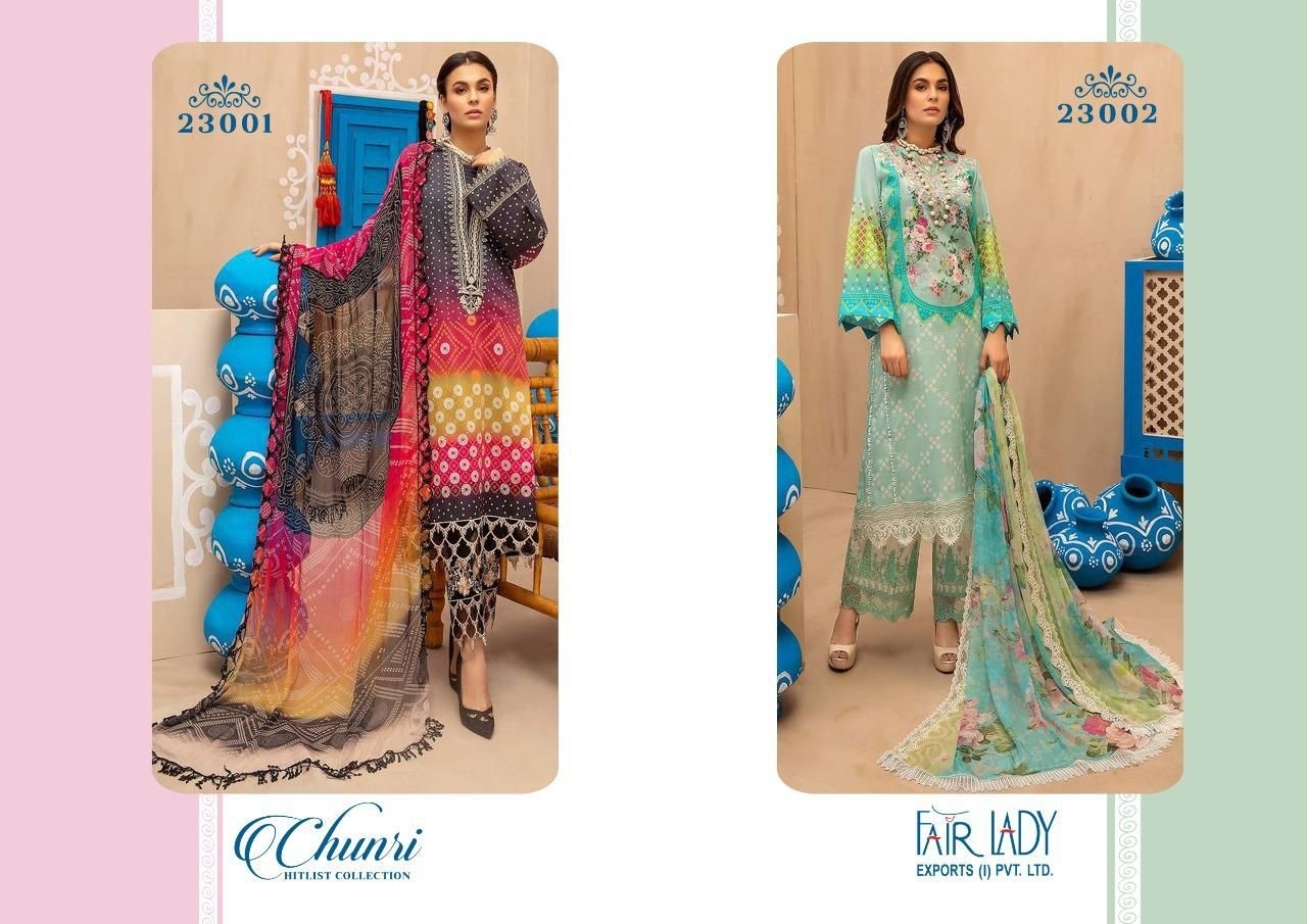 FAIR LADY EXPORTS PVT. LTD. CHUNRI HITLIST COLLECTION 23002 MANUFACTURED BY MUMTAZ ARTS