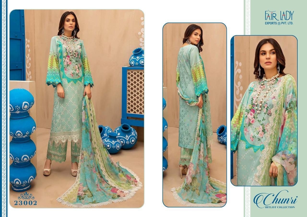FAIR LADY EXPORTS PVT. LTD. CHUNRI HITLIST COLLECTION 23002 MANUFACTURED BY MUMTAZ ARTS