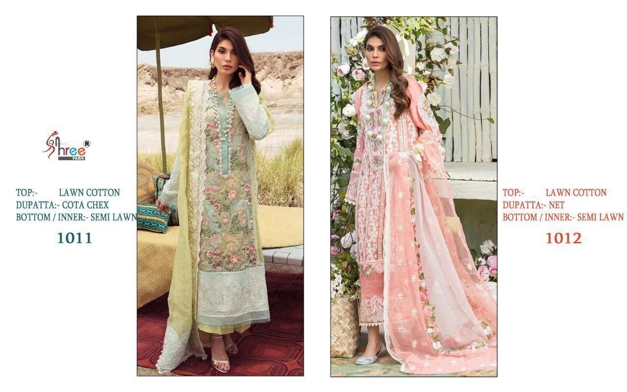 SHREE FABS CRIMSON PREMIUM LAWN COLLECTION VOL-2 1012 PAKISTANI SUITS BEST PRICE