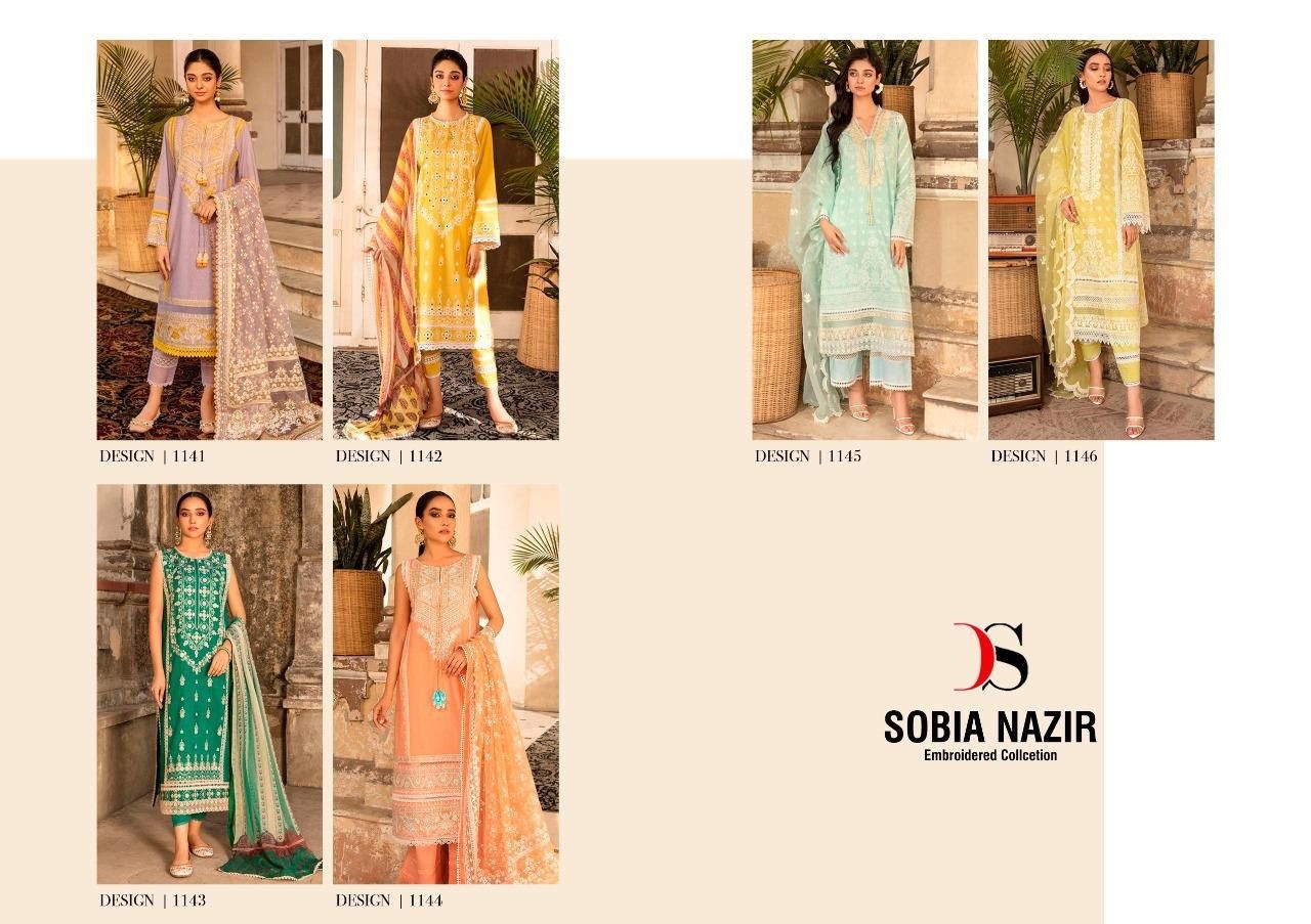 DEEPSY SUITS SOBIA NAZIR 1141 TO 1146 BEST MANUFACTURE PAKISTANI SUITS