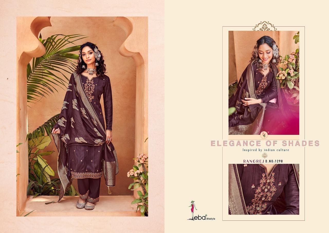 EBA LIFESTYLE RANGREJ 1298 PAKISTANI SUITS WHOLESALER DEALER