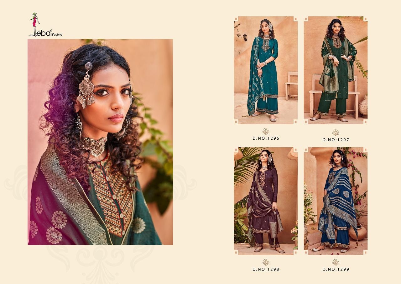 EBA LIFESTYLE RANGREJ 1296 PAKISTANI SUITS WHOLESALER DEALER