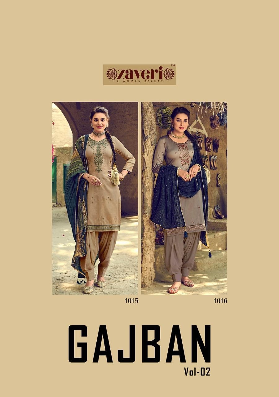 ZAVERI GAJBAN VOL-2 1013 BEST PAKISTANI SUITS