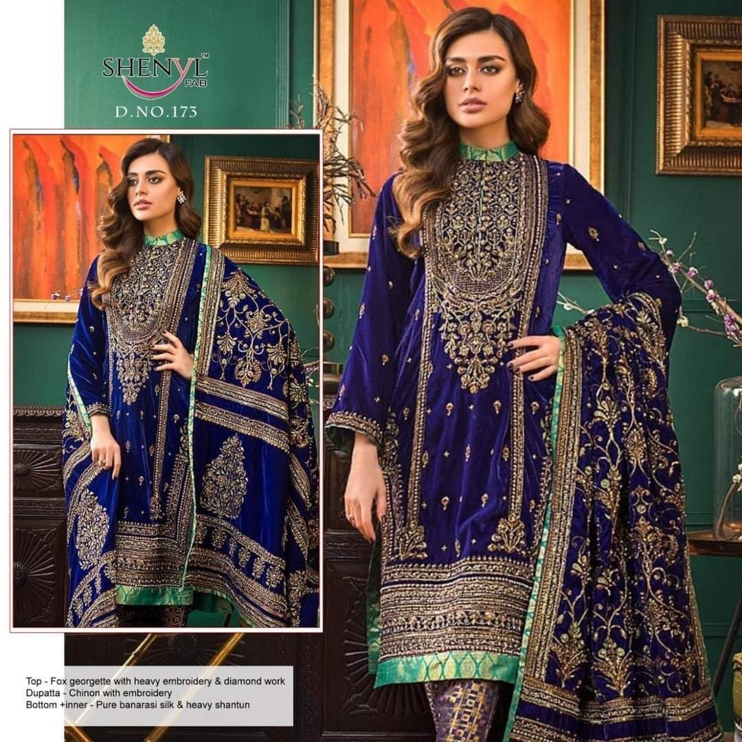 SHENYL FAB RANGREZ 173 BEST WHOLESALE SALWAR KAMEZ