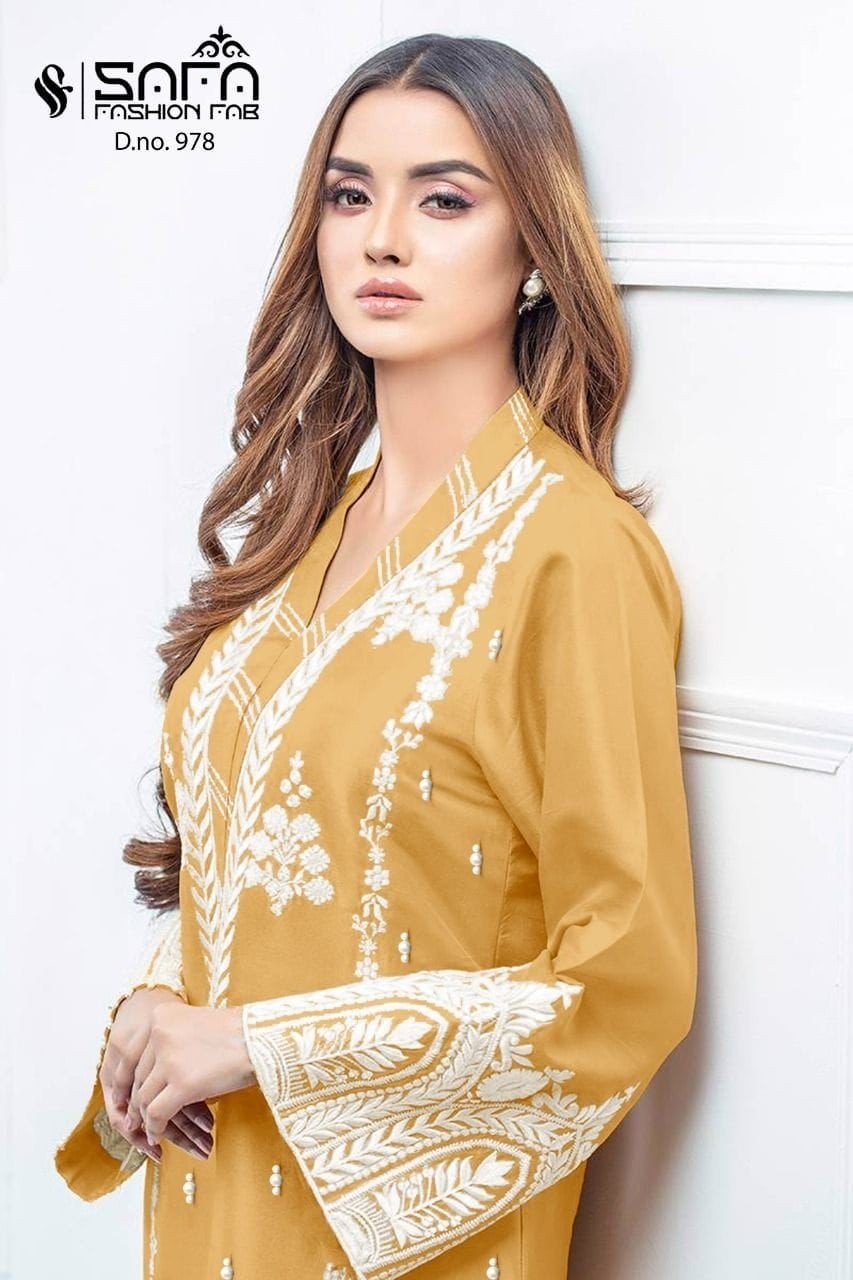 SAFA FASHION FAB 978 LUXURY PRET FORMAL WEAR COLLECTION IN INDIA
