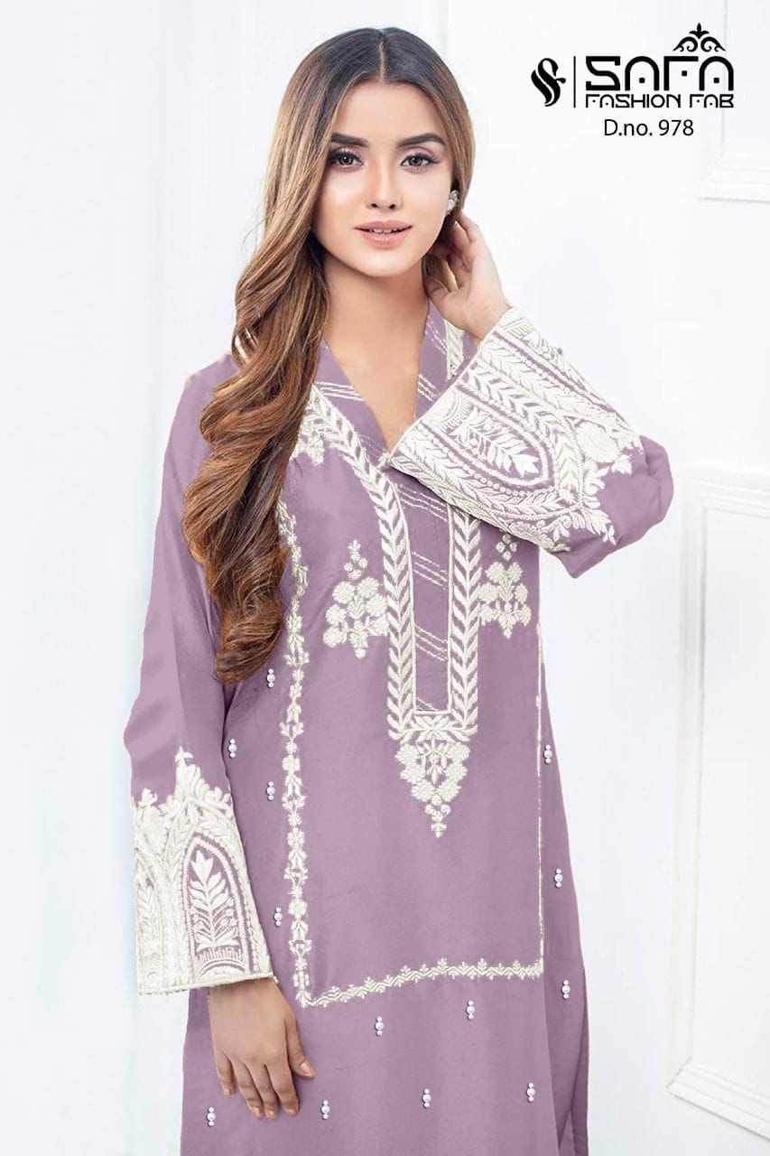 SAFA FASHION FAB 978 LUXURY PRET FORMAL WEAR COLLECTION IN INDIA