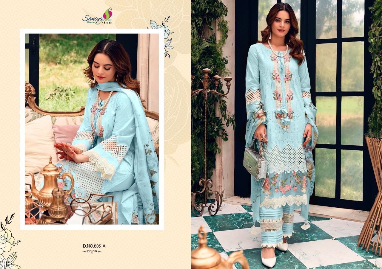 SANIYA TRENDZ ROUCH HIT DESIGN COLOUR EDITION 805-A NEW COLLECTION DEALER