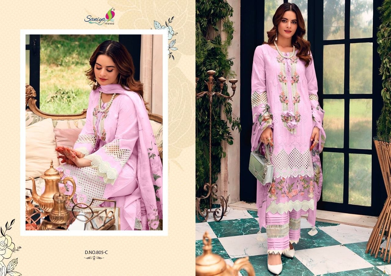 SANIYA TRENDZ ROUCH HIT DESIGN COLOUR EDITION 805-C NEW COLLECTION DEALER