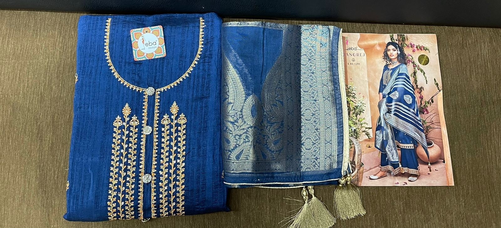 EBA LIFESTYLE RANGREJ 1299 PAKISTANI SUITS WHOLESALER DEALER
