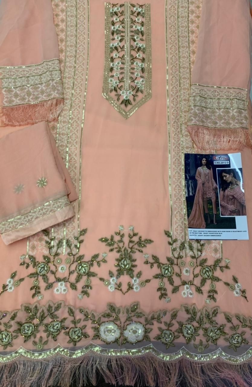 KHAYYIRA SUITS 2012-A TO 2012-H CROSS STITCH SALWAR KAMEZ MANUFACTURE SURAT