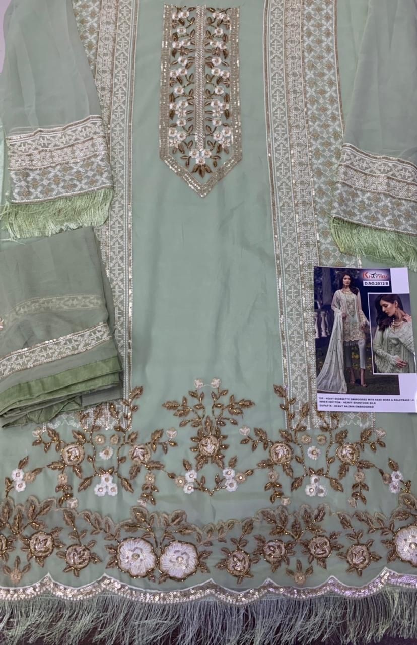 KHAYYIRA SUITS 2012-A TO 2012-H CROSS STITCH SALWAR KAMEZ MANUFACTURE SURAT