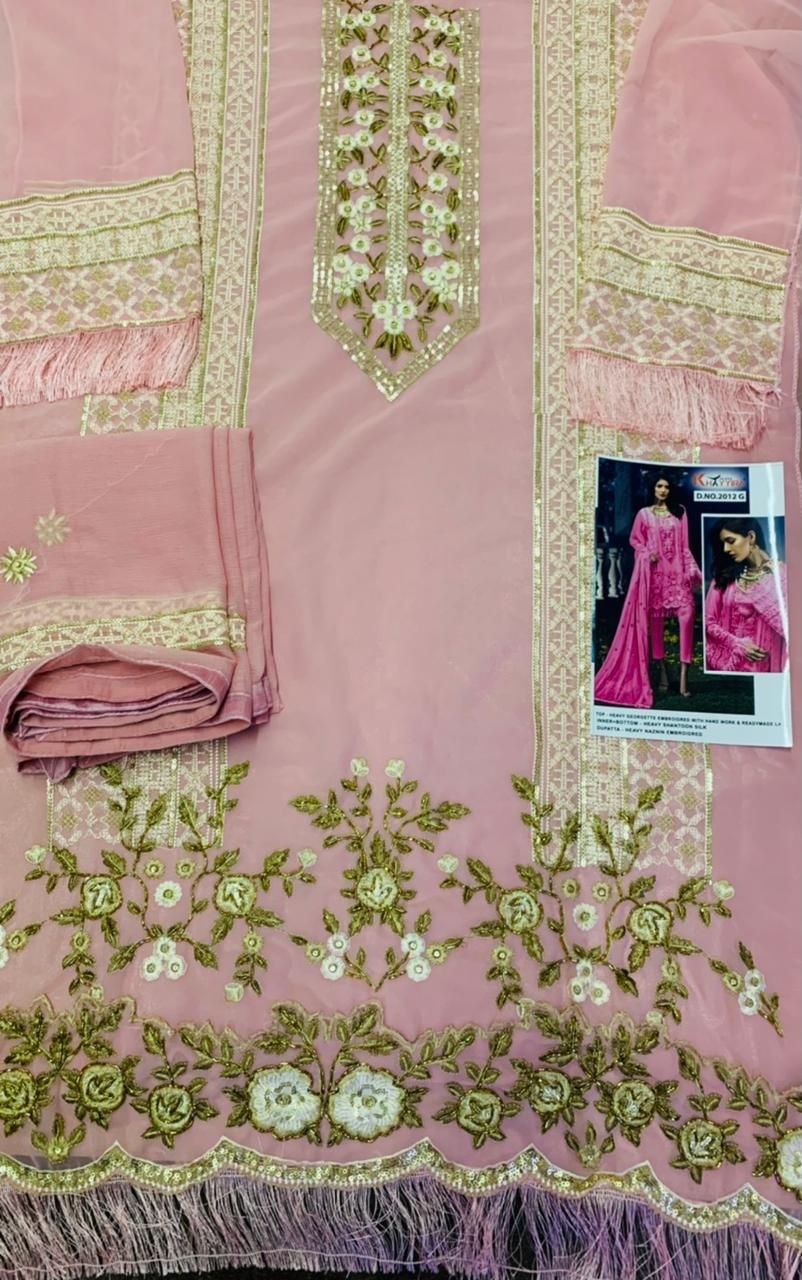 KHAYYIRA SUITS 2012-A TO 2012-H CROSS STITCH SALWAR KAMEZ MANUFACTURE SURAT