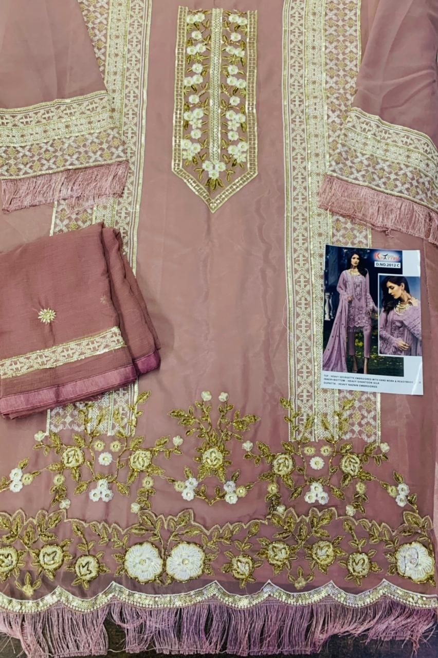 KHAYYIRA SUITS 2012-A TO 2012-H CROSS STITCH SALWAR KAMEZ MANUFACTURE SURAT