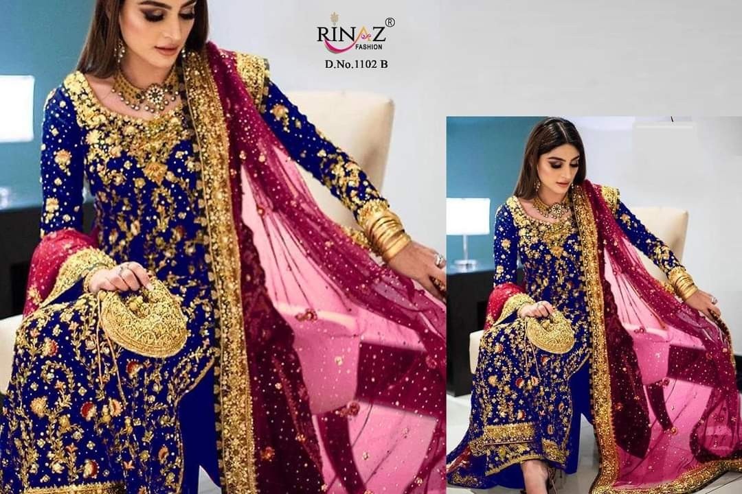 RINAZ FASHION 1102 B PAKISTANI SUITS DEALER SURAT