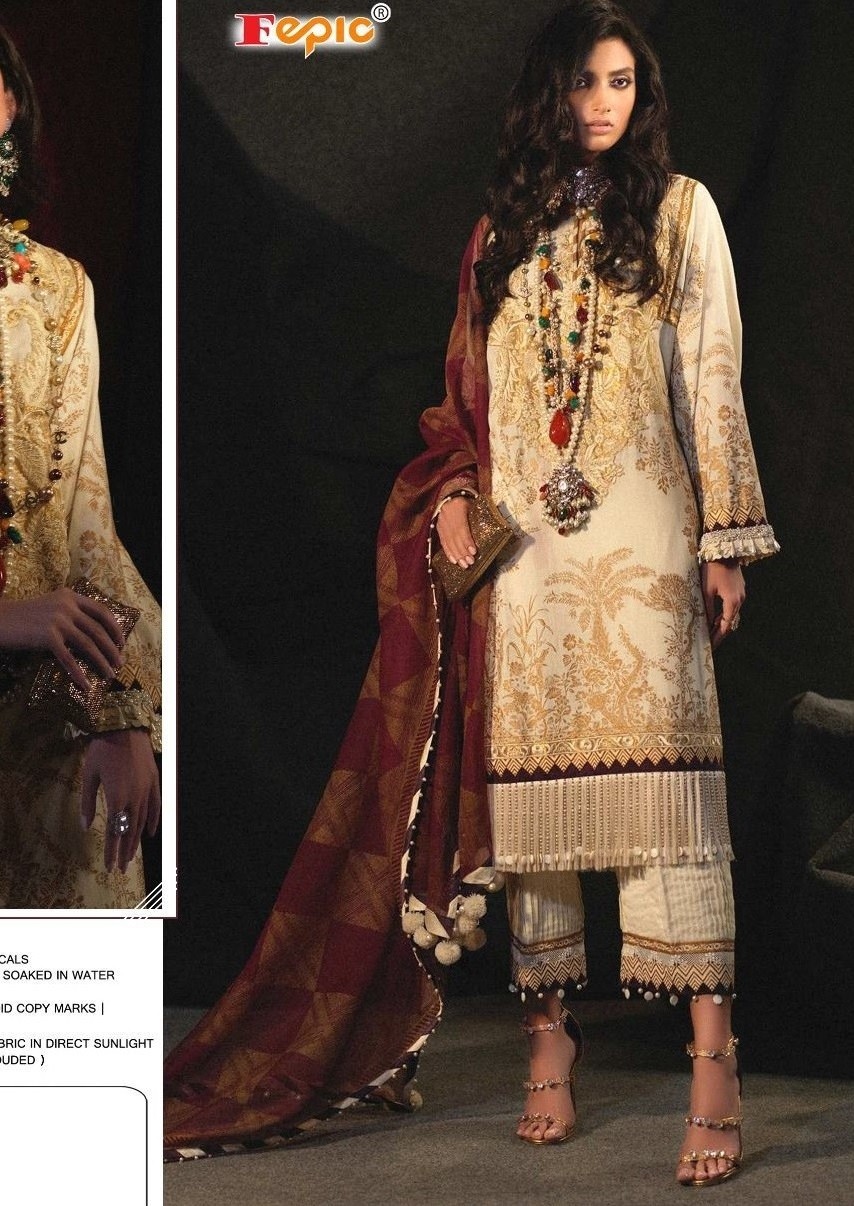 FEPIC SANA SAFINAZ LUXURY LIGHT 43017 COTTON PRINTED COLLECTION