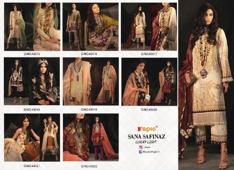 FEPIC SANA SAFINAZ LUXURY LIGHT 43022 COTTON PRINTED COLLECTION
