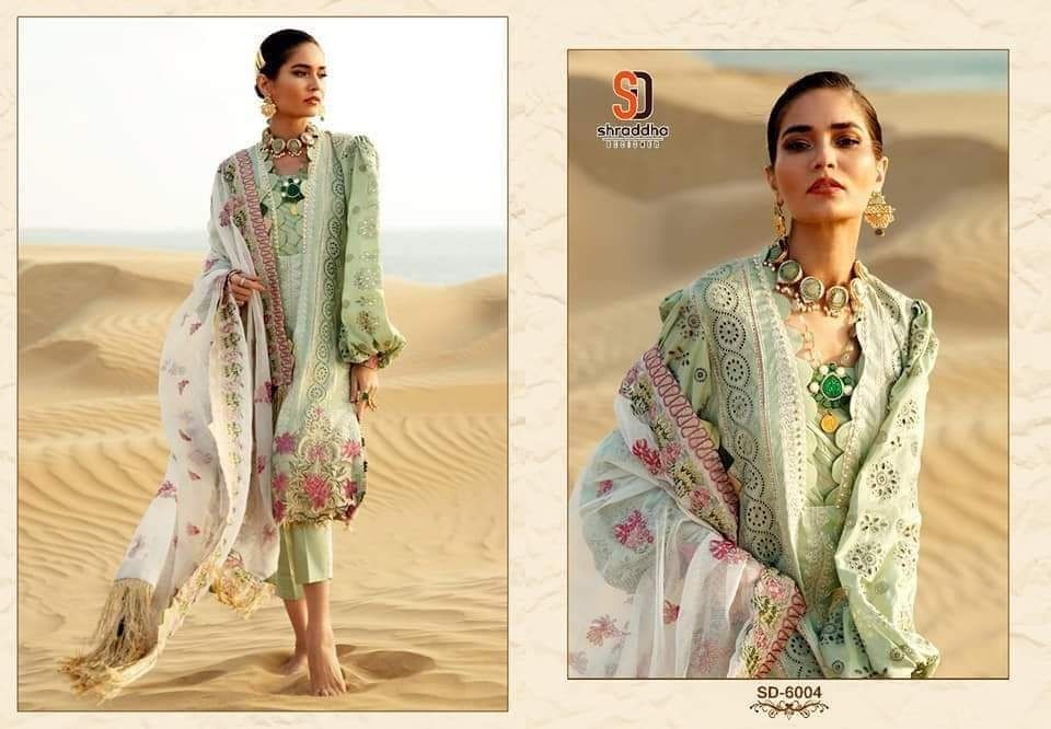 SHRADDHA DESIGNER SD 6004 CHARIZMA VOL-6 BEST QUEALITY MANUFACTURER