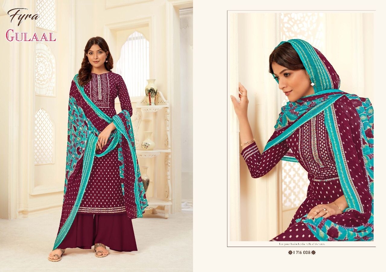 ALOK SUIT FYRA GULAAL MAKE IN INDIA WHOLESALE FULL SET