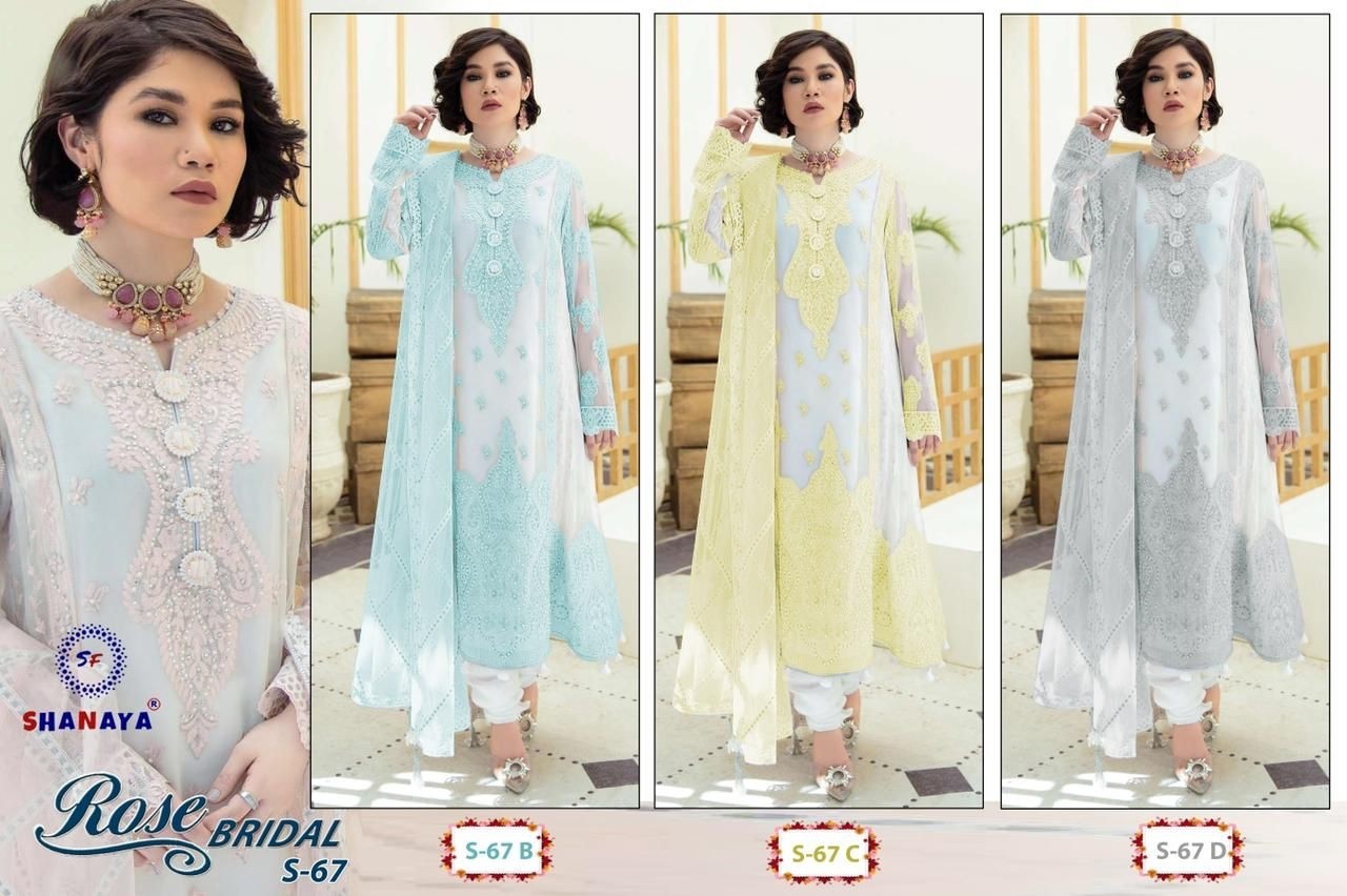 SHANAYA ROSE BRIDAL S-67 B HEAVY BUTTERFLY DEALER