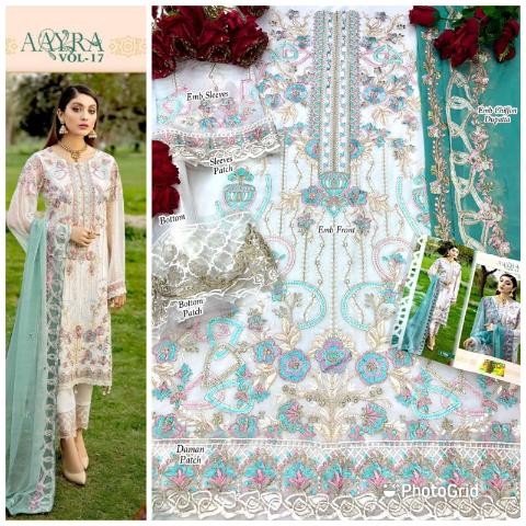 COSMOS AAYRA VOL-17 1706 SALWAR KAMEZ AVALAIBALE WHOLESALE