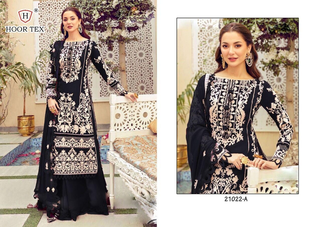 HOOR TEX 21022 A PAKISTANI SUITS LIMITED STOCK IN SURAT